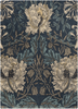 Morris & Co Morris & Co Honeysuckle & Tulip Floral Rug Woad/Thyme picture of the rug floral design