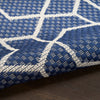 Nourison Horizon Rug HOZ01 Navy flatweave weather-resistant rug