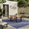 Nourison Horizon Rug HOZ01 Navy lifestyle picture outside
