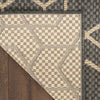 Nourison Horizon Rug HOZ01 Charcoal with a jute backing