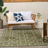 Nourison Horizon Rug HOZ01 Green lifestyle picture outside