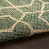 Nourison Horizon Rug HOZ01 Green flatweave weather-resistant rug