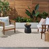 Nourison Horizon Rug HOZ01 Grey lifestyle picture outside