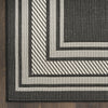 Nourison Horizon Rug HOZ03 Black Outdoor Rug perfect for indoor and outdoor use