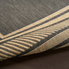 Nourison Horizon Rug HOZ03 Charcoal machine-made rug with a flatweave pile