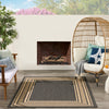 Nourison Horizon Rug HOZ03 Charcoal lifestyle picture outside