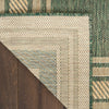 Nourison Horizon Rug HOZ03 Green with a jute backing