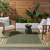 Nourison Horizon Rug HOZ03 Green lifestyle picture outside
