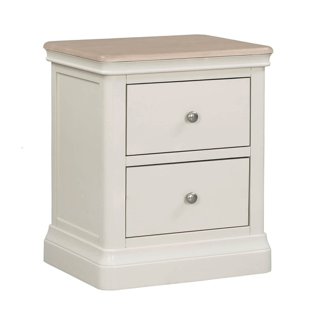 Howth 2 Drawer Bedside Table Cashmere