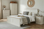 Howth 4ft6 double bed in cashmere shown from the side (2)