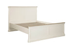 Howth 4ft6 double bed in cashmere shown from the side (4)