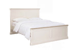 Howth 4ft6 double bed in cashmere shown from the side (3)