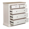 Howth cashmere tall chest of drawers, angled view (2)