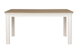 Howth Rectangular Dining Table 160cm in Cashmere shown from the side (2)