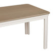 Howth Rectangular Dining Table 160cm in Cashmere shown from the side (8)
