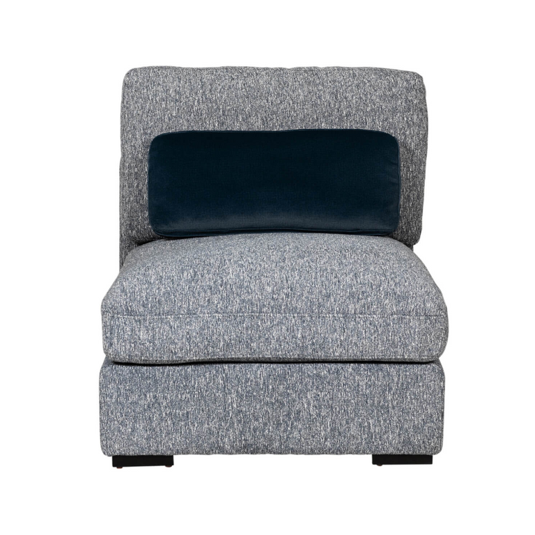 Humphrey Armless Sectional Blue