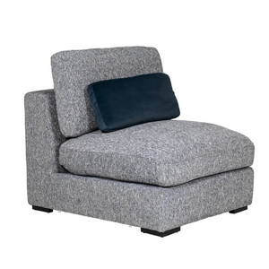 Armless sectional for versatile seating.