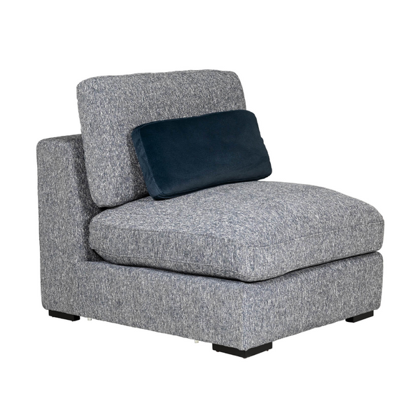 Armless sectional for versatile seating.