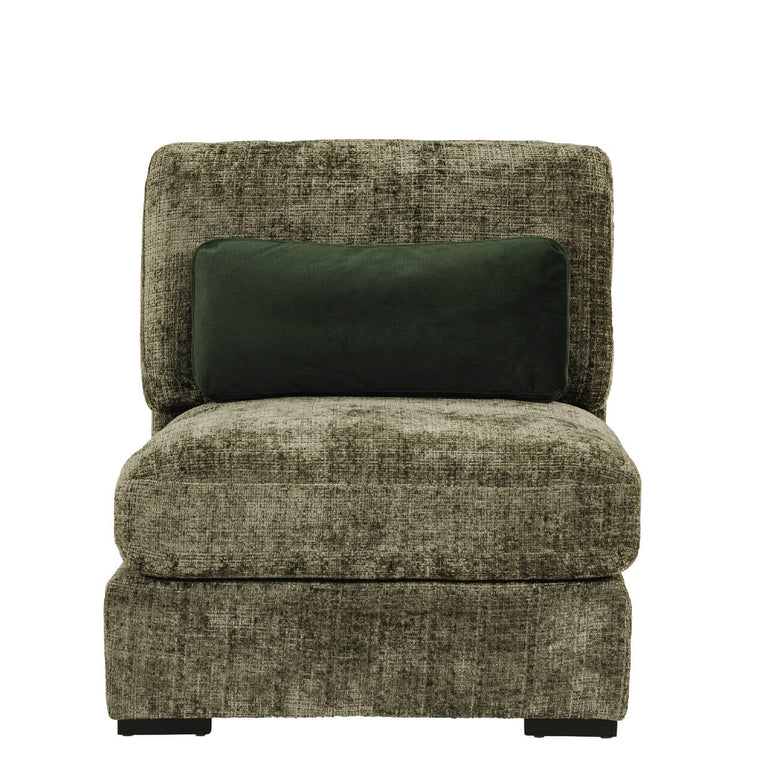 Humphrey Armless Sectional Green