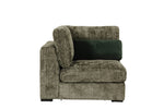 L shaped couch with green chenille fabric – Humphrey Corner Arm Sectional
