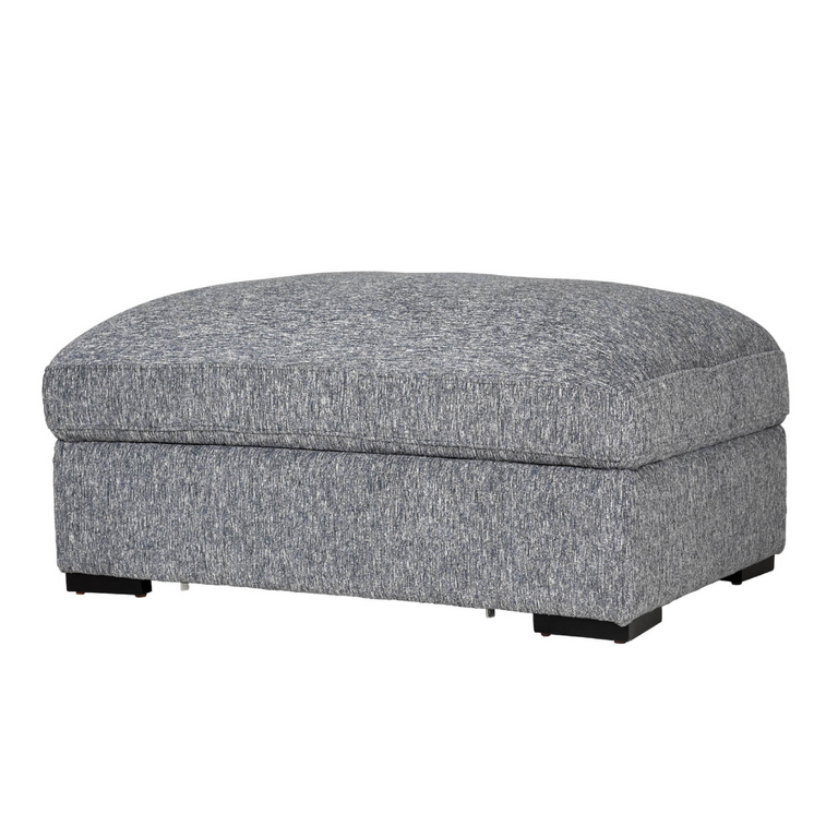 Humphrey Footstool with Storage Blue