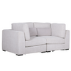 Inviting Light Grey Corner Arm Sectional for Your Space.