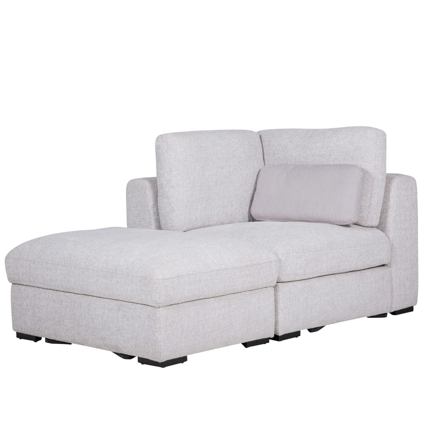Humphrey Armless Sectional Light Grey Corner Sofas Armless Foy and Company