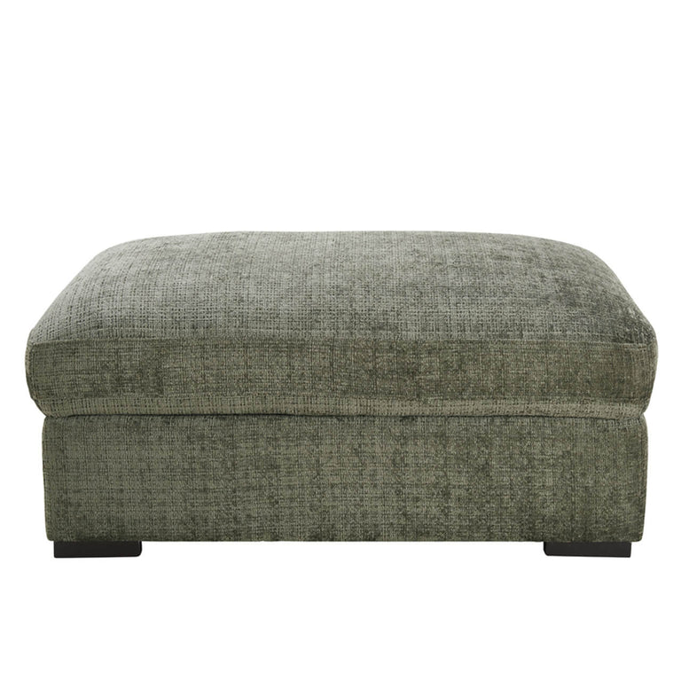 Humphrey Footstool with Storage Green