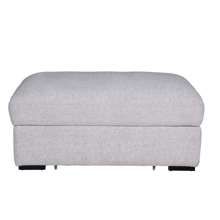 Humphrey Footstool with Storage Light Grey