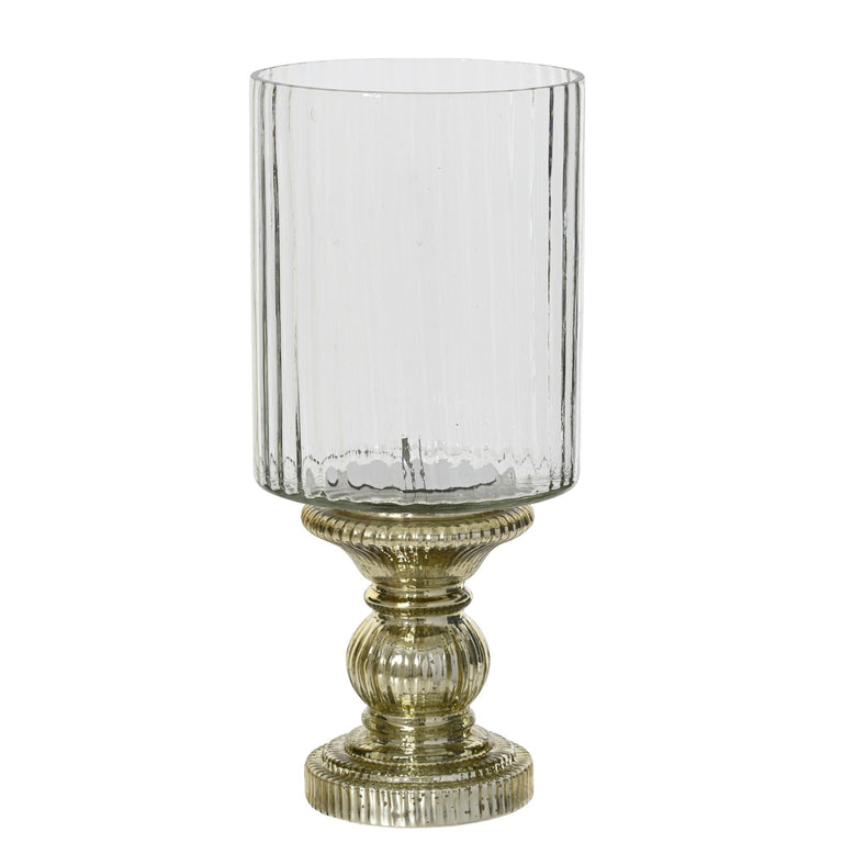 Hurricane Glass Christmas Candle Holder – Festive Home Decor
