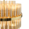 Imani 12 Light Pendant Light Natural Brass close view picture of the shade design