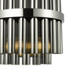 Imani 2 Light Wall Light Polished Chrome close view picture of the shade design