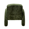 Indigo green upholstered accent chair with curved arms shown from another angle (6)