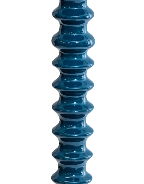 Indigo Ribbed Floor Lamp