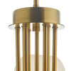Indra 9 Light Pendant Natural Brass close view picture of the fitting plate
