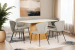 Indy Rectangle Dining Table 1.6m Sand with ceramic top
