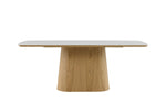 Minimalist dining room table Indy Rectangle 2m Sand
