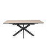 Infiniti 180-220 cm Extendable Dining Table Dune Oak front view picture of extended table