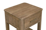 Inola 1 Drawer Bedside Table Cashew top view picture