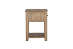 Inola 1 Drawer Bedside Table Cashew side view picture