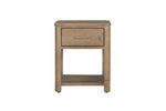 Inola 1 Drawer Bedside Table Cashew front view picture