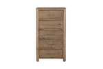 Inola 5 Drawer Tall Chest Cashew front view picture