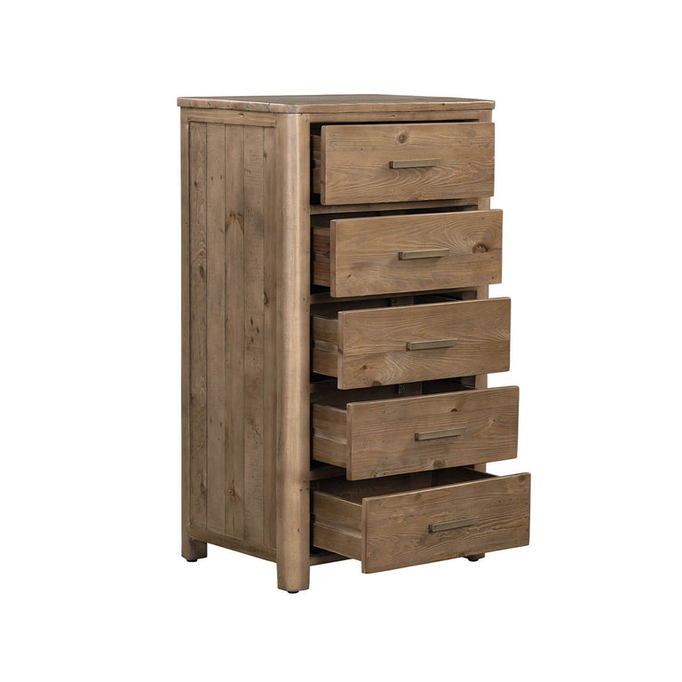 Inola 5 Drawer Tall Chest Cashew