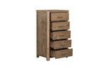 Inola 5 Drawer Tall Chest Cashew picture with opened drawers