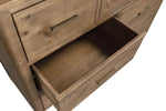 Inola 7 Drawer Dressing Chest Cashew picture from the top of the opened drawer