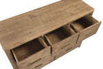 Inola 7 Drawer Dressing Chest Cashew top view picture with opened drawers