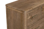Inola 7 Drawer Dressing Chest Cashew close view picture of the chest