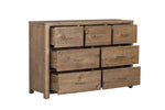 Inola 7 Drawer Dressing Chest Cashew picture with opened drawers