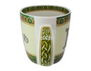Ireland Illuminated Bone China Mug from the side showing the knotwork