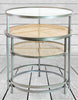 Nest of tabes Iron, Glass and Rustic Metal Rattan Set of 2 Round Side Tables to elevate your space